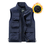 Ärmellose Herrenjacke mit mehreren Taschen | 8066A