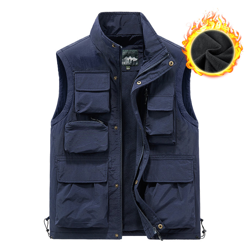 Ärmellose Herrenjacke mit mehreren Taschen | 8066A
