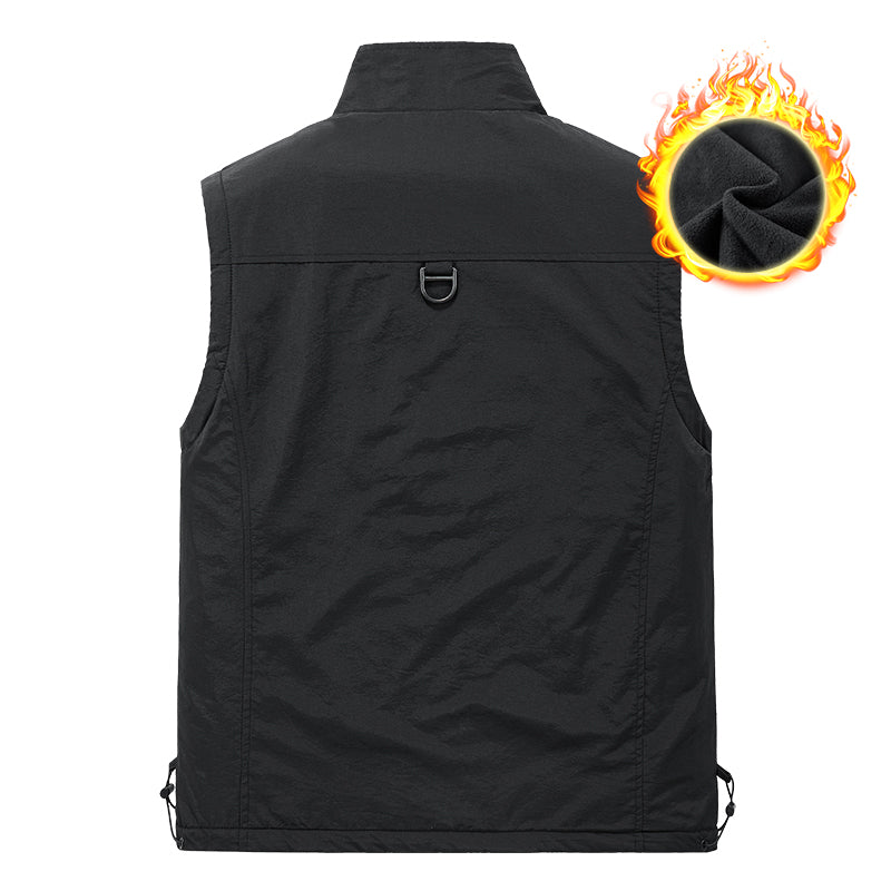 Ärmellose Herrenjacke mit mehreren Taschen | 8066A