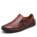 Herren Freizeitschuhe zum Fahren mit Reißverschluss, Slipper -5709