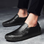 Herren Freizeitschuhe zum Fahren mit Reißverschluss, Slipper -5709
