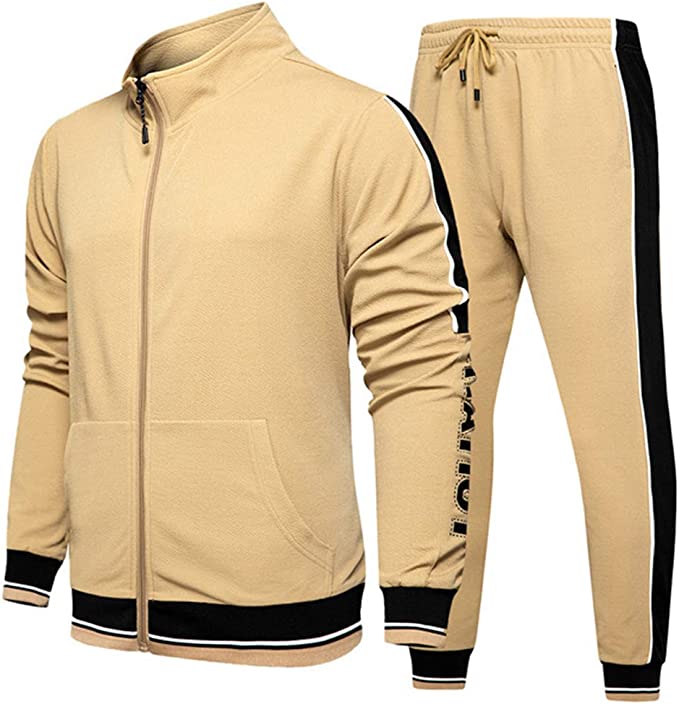 Men's Quick Dry Thin Activewear Full Zip Jogging Tracksuit  Spring Autumn | TZ55