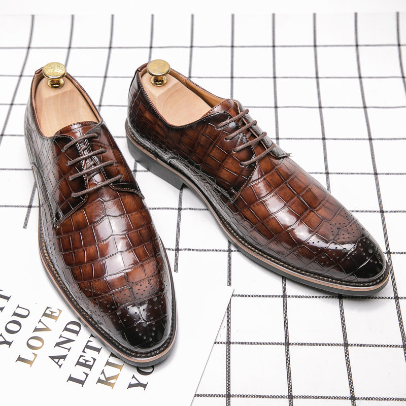 Herren Freizeit Hochzeitsstiefel Formelle Schnürschuhe Brogue | 681-29 