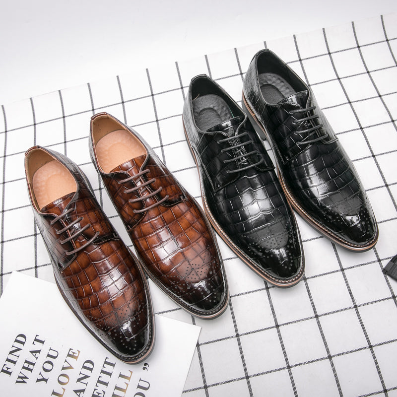 Herren Freizeit Hochzeitsstiefel Formelle Schnürschuhe Brogue | 681-29 