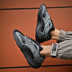 Atmungsaktive Strick-Laufschuhe für Herren, bequeme Schnür-Sneaker mit Stoßdämpfung für Outdoor-Aktivitäten für Herren | 700V3