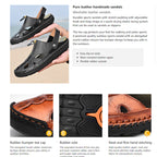 Herren-Fischersandalen aus Leder mit geschlossener Zehenpartie, handgefertigt, verstellbar-7026