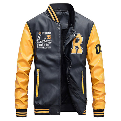 Mens Varsity College Jacket Baseball Bomber Jacket Vintage Sweatshirt  | 7701