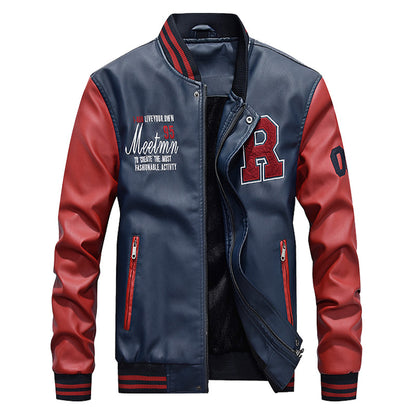 Mens Varsity College Jacket Baseball Bomber Jacket Vintage Sweatshirt  | 7701