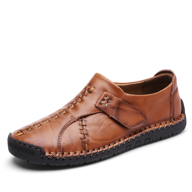 Mocassins plats décontractés en cuir pour hommes - 7808