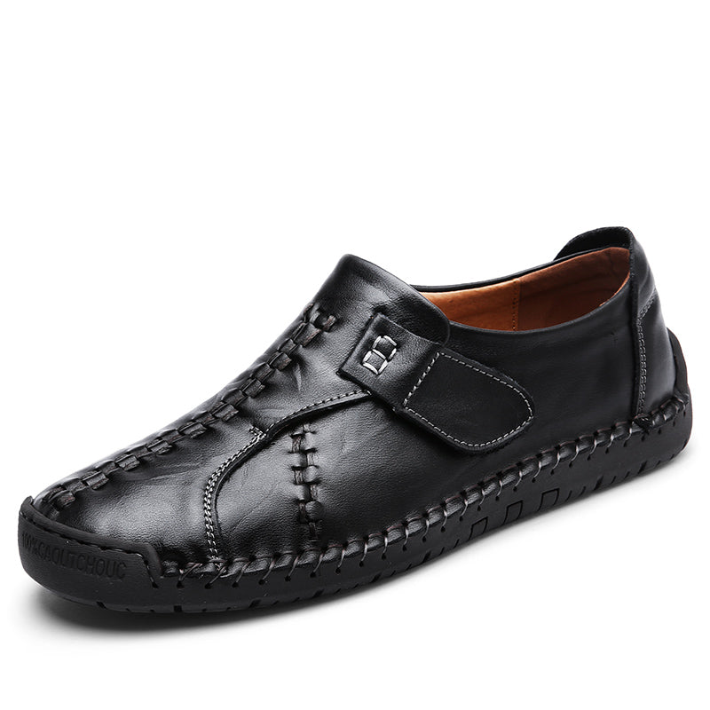 Mocassins plats décontractés en cuir pour hommes - 7808