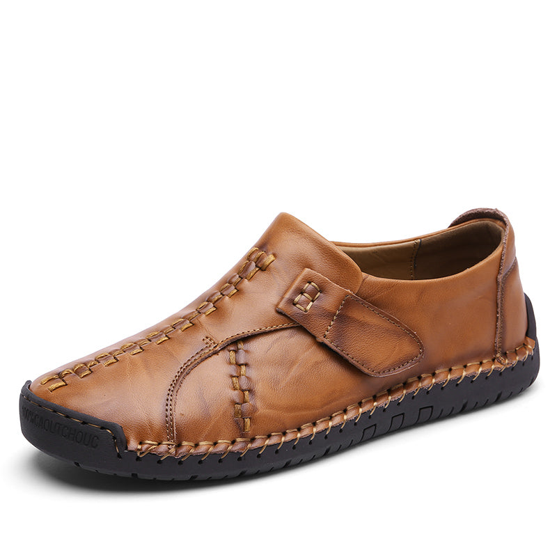 Mocassins plats décontractés en cuir pour hommes - 7808