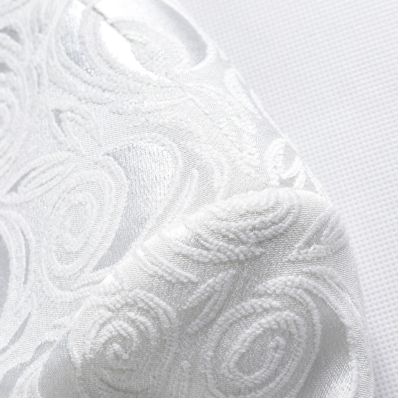 Herren-Smokingjacke mit schwarzem Blumenmuster und Paisley-Schalrevers, Blazer für Abendessen, Abschlussball, Hochzeit | 8660-700 