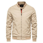 Herren Bomberjacken Frühling Herbst Full Zip Active Coat Outwear-8831