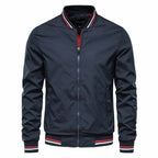 Herren Bomberjacken Frühling Herbst Full Zip Active Coat Outwear-8831