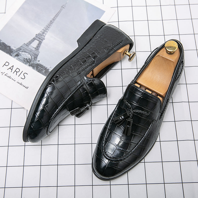 Mocassins souples pour hommes, chaussures en cuir, style été | 7931 