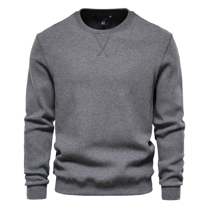Herren Casual Slim Fit Basic Strick Thermo Rundhals Pullover-98505