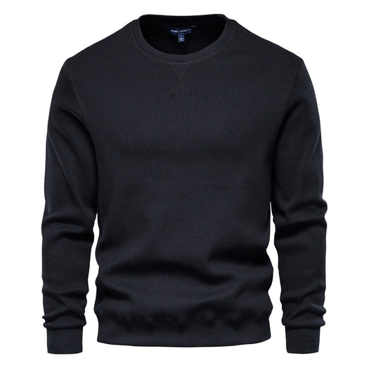 Maglione pullover girocollo termico lavorato a maglia casual slim fit da uomo-98505