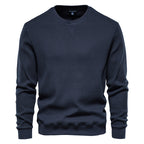 Herren Casual Slim Fit Basic Strick Thermo Rundhals Pullover-98505