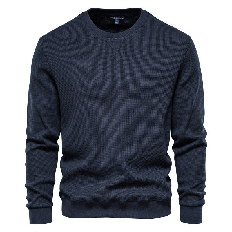 Men's Casual Slim Fit Basic Knitted Thermal Crew-Neck Pullover Sweater-98505