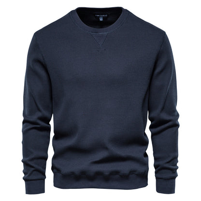 Men's Casual Slim Fit Basic Knitted Thermal Crew-Neck Pullover Sweater-98505