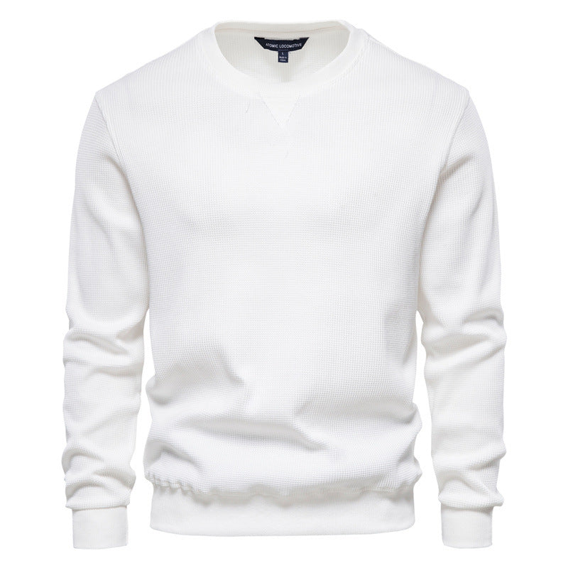 Herren Casual Slim Fit Basic Strick Thermo Rundhals Pullover-98505
