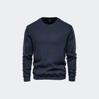 Herren Casual Slim Fit Basic Strick Thermo Rundhals Pullover-98505
