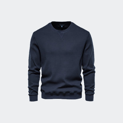 Men's Casual Slim Fit Basic Knitted Thermal Crew-Neck Pullover Sweater-98505