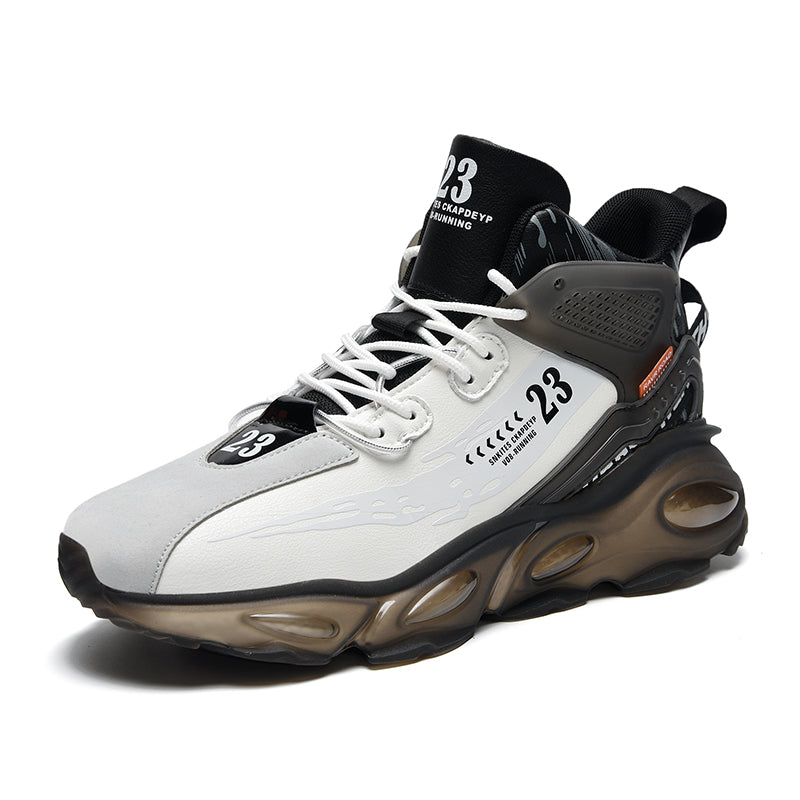 Chaussures de basket-ball montantes pour hommes, chaussures de sport respirantes et antidérapantes | 9987