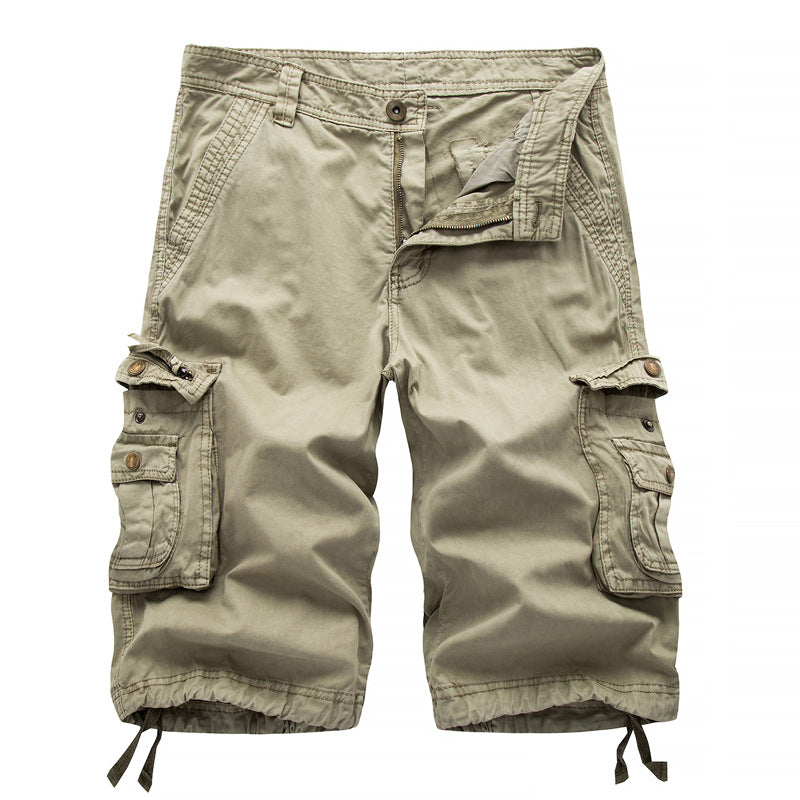Vielseitige Cargo-Shorts aus Twill mit mehreren Taschen für Herren - A082