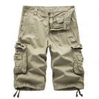 Vielseitige Cargo-Shorts aus Twill mit mehreren Taschen für Herren - A082