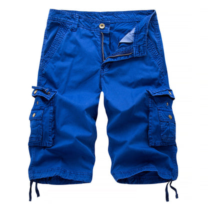 Short cargo polyvalent en sergé multi-poches pour homme - A082