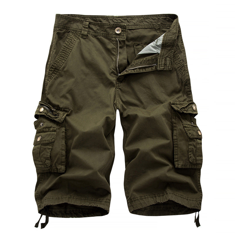 Vielseitige Cargo-Shorts aus Twill mit mehreren Taschen für Herren - A082