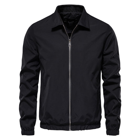 Veste Bomber à fermeture éclair complète pour homme - Vêtements d'extérieur actifs - Printemps/Automne -AXJK13