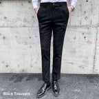 3-teiliger Slim Fit-Anzug für Herren mit Karomuster, formeller Business-Smoking, Blazer + Weste + Hose | 812
