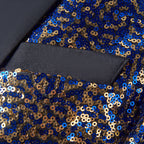 Herrenmode, allmähliche Veränderung der Farbe, Pailletten, Anzugjacke | A102