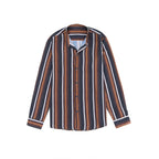 Lässige Langarm-Button-Down-Hemden für Herren mit Streifen | MC255371