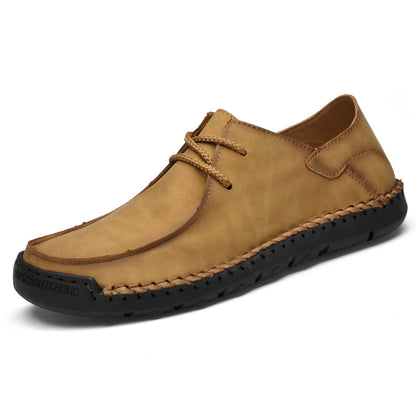 Mocassins en cuir pour hommes, chaussures confortables à enfiler | F2288 