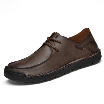 Mocassins en cuir pour hommes, chaussures confortables à enfiler | F2288 