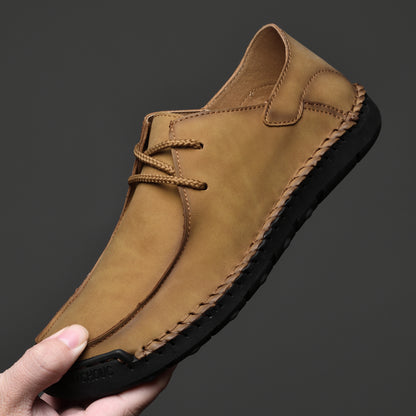 Mocassins en cuir pour hommes, chaussures confortables à enfiler | F2288 