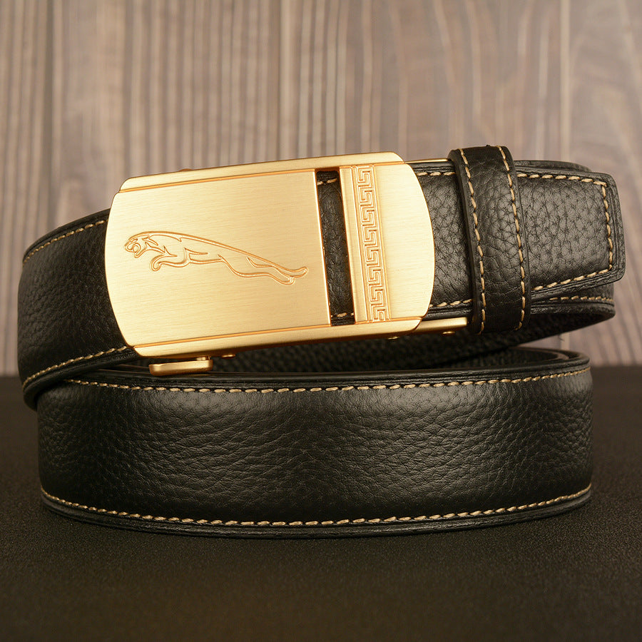 Verschiedene Designs | Herren-Ledergürtel mit automatischer Schnalle, nickelfrei, Luxusgeschenk