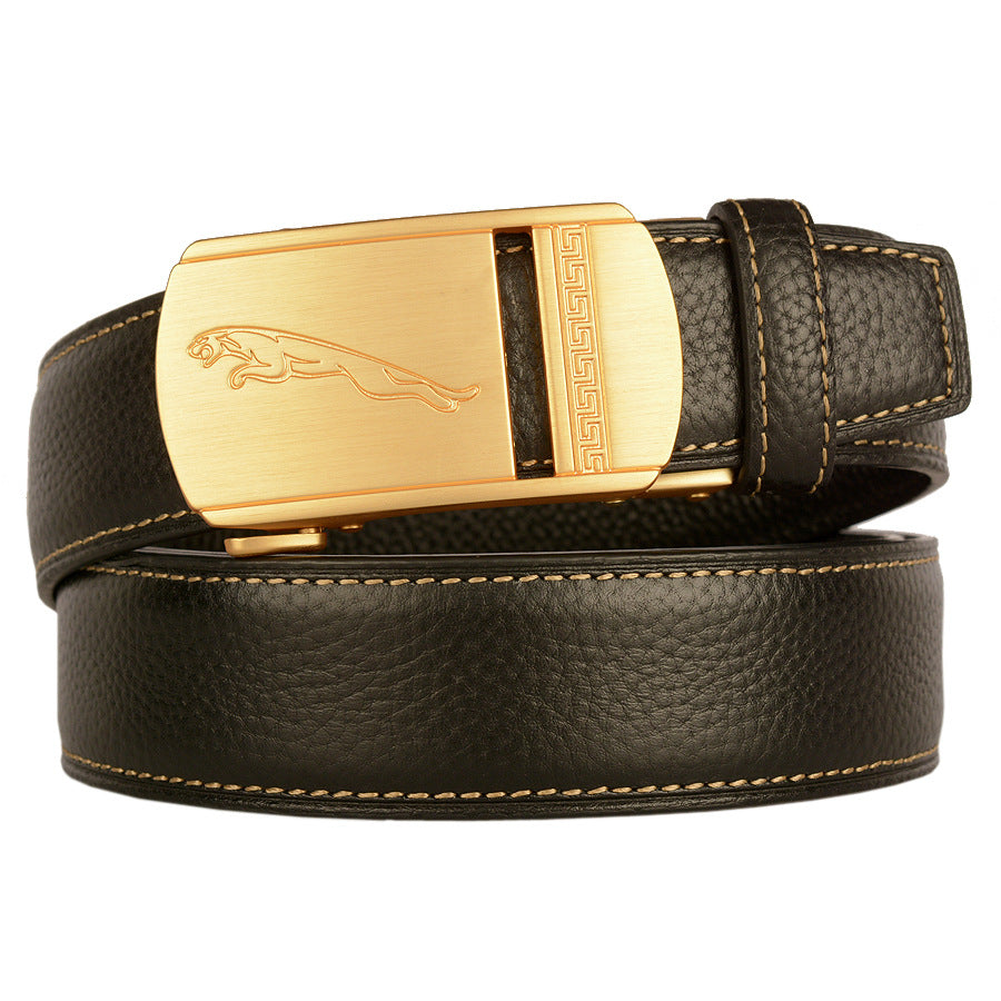 Various Design | Mens Leather Belt with Automatic Buckle Nickel Free Luxury Gift