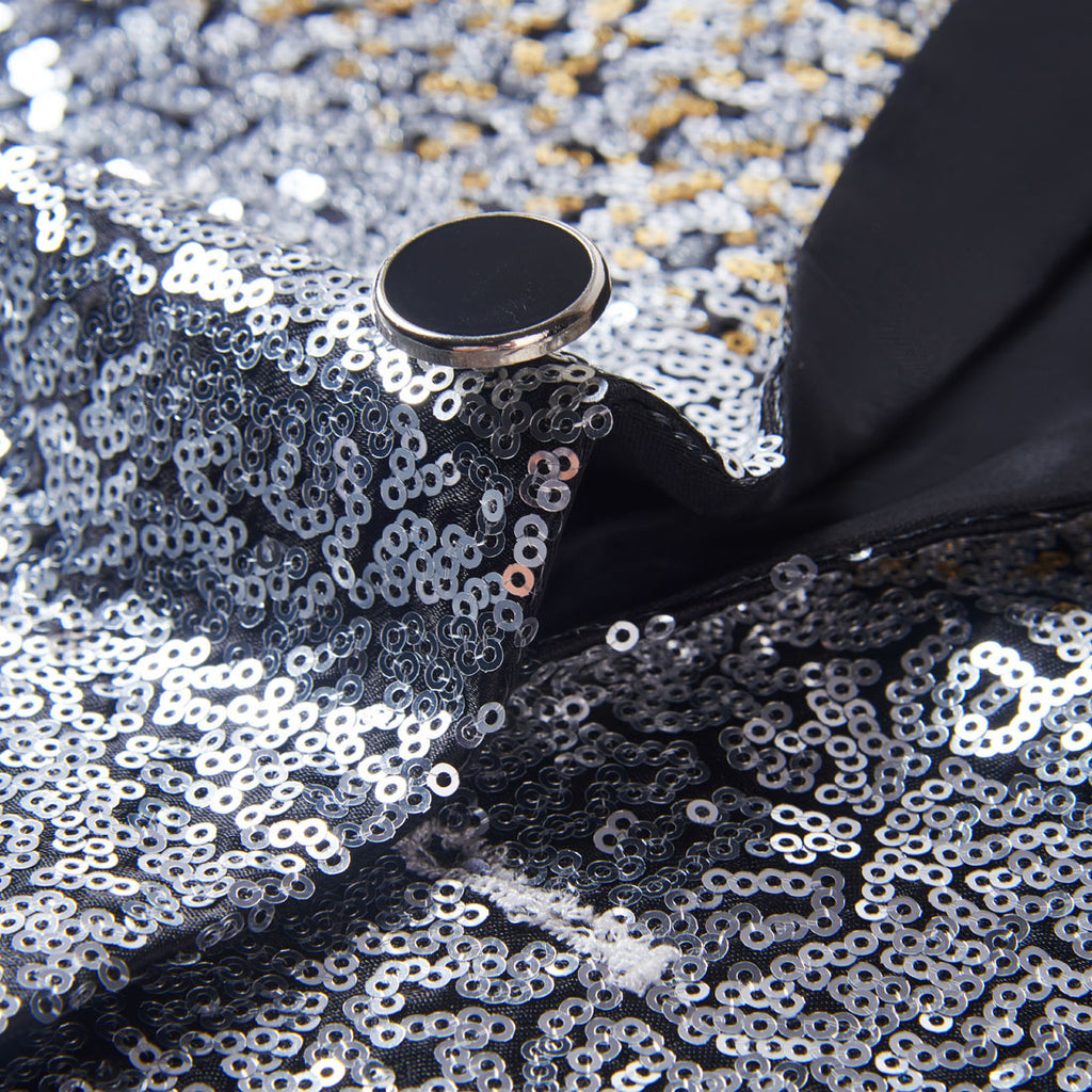 Herrenmode, allmähliche Veränderung der Farbe, Pailletten, Anzugjacke | A102