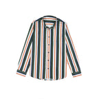 Lässige Langarm-Button-Down-Hemden für Herren mit Streifen | MC255371