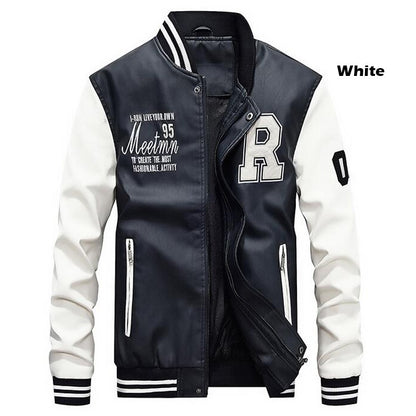 Mens Varsity College Jacket Baseball Bomber Jacket Vintage Sweatshirt  | 7701