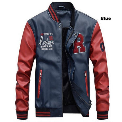 Mens Varsity College Jacket Baseball Bomber Jacket Vintage Sweatshirt  | 7701