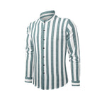 Lässige Langarm-Button-Down-Hemden für Herren mit Streifen | MC255371