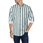 Lässige Langarm-Button-Down-Hemden für Herren mit Streifen | MC255371