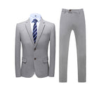 Hochwertiger 3-teiliger Herrenanzug Slim Fit mit einem Knopf, elegantes Kleid | SJT218