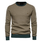 Lässiger Herren-Sweatshirt mit Rundhalsausschnitt und Basic-Muster | M226