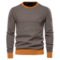 Lässiger Herren-Sweatshirt mit Rundhalsausschnitt und Basic-Muster | M226